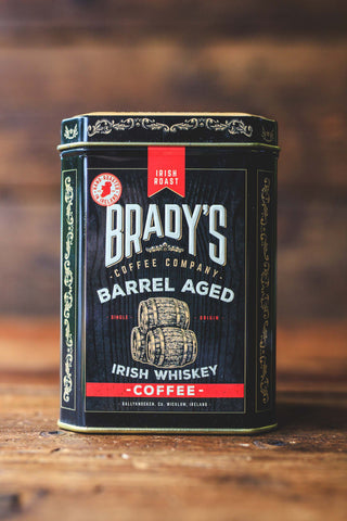 Brady's Coffee Barrel Aged Irish Whiskey Coffee 227g Ground Coffee Tin