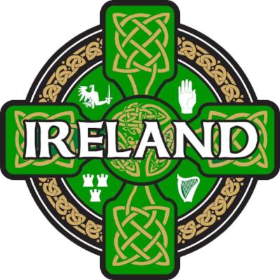Sticker AS103 Celtic cross Round