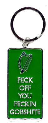 Keyring KR35 Feck Off You Feckin Gobshite