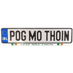 Genuine Irish Car Registration Plate RP35 Pog Mo Thoin