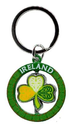 Spinner Keyring SPK001 Celtic Shamrock