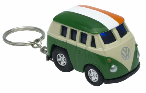 61058 Pullback Keyring  VW Bus With tricolour Roof