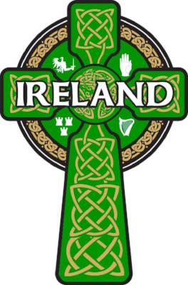 Sticker AS102 Celtic Cross Tall