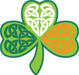 Sticker AS82 Shamrock Celtic Tricolour