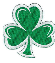 Embroidered Patch EB03 Cut out Shamrock