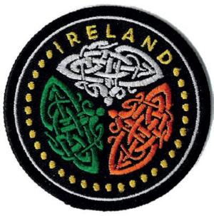 Embroidered Patch EB04 Tricolour celtic round