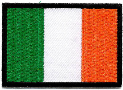 Embroidered Patch EB67 Tricolour Irish Flag