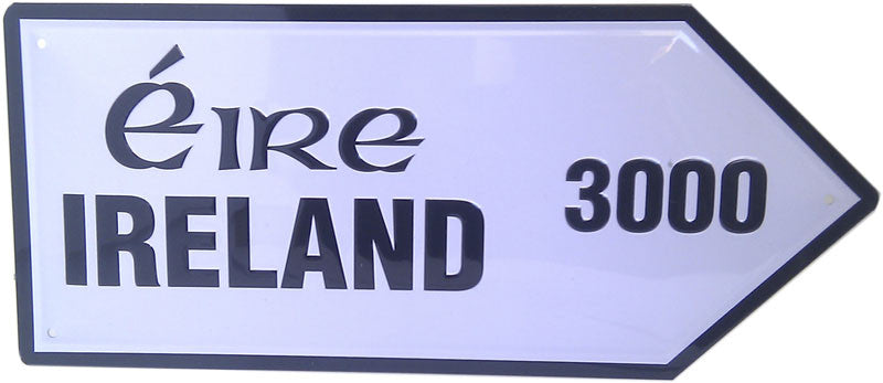 Metal Road Sign Ireland 3000