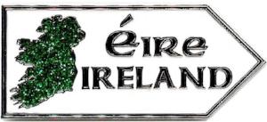 Metal Magnet MM027 Ireland Map Roadsign