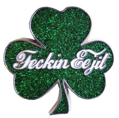 Metal Magnet MM043 Feckin Eejit Shamrock