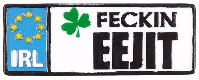 Resin Magnet RM12 Reg Plate Feckin Eejit