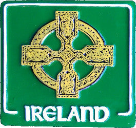 Resin Magnet RM19 Green celtic cross